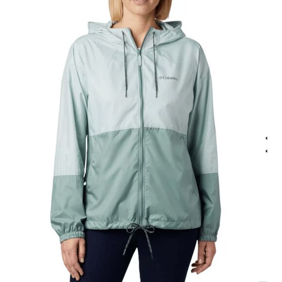 Columbia Flash Forward Windbreaker Green/Blue Jacket - Women's Size XS, MSRP $50 - Picture 4 of 11